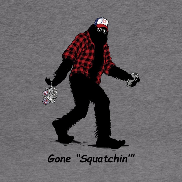 Gone "Squatchin'" Tee by Slightly Odd Fitchburg